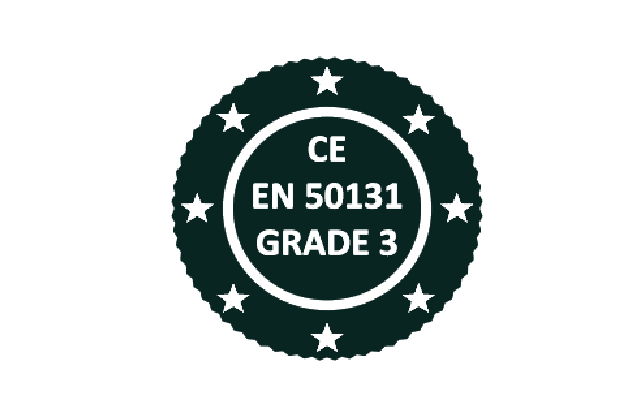Logo's Certificeringen CE EN 50131 Grade 3